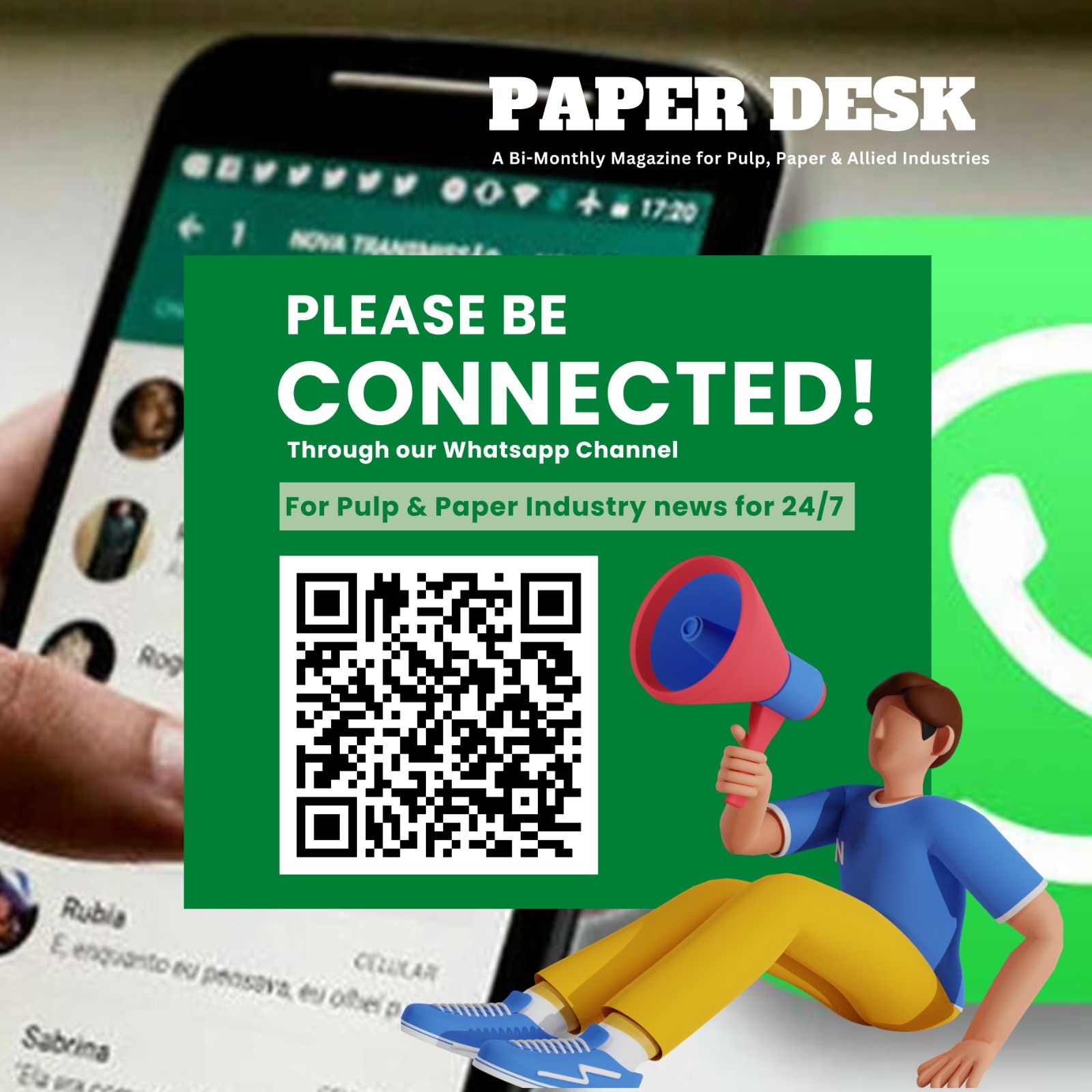 paperdesk whatsapp channel.